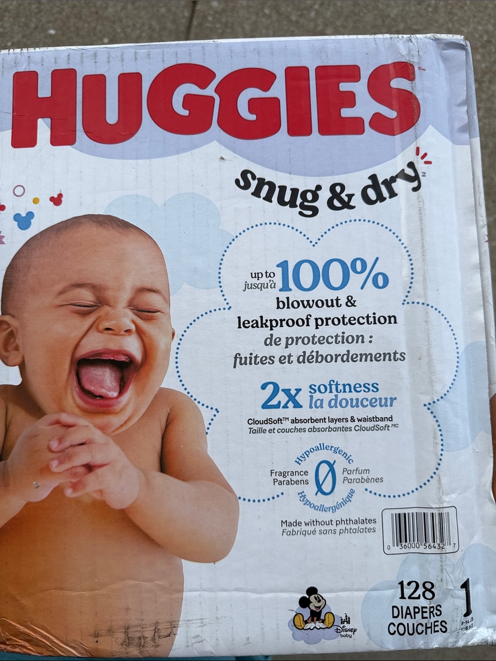 Snug & Dry Size 1 Baby Diapers - White/Red Packaging